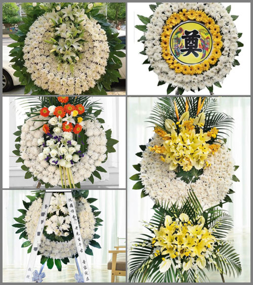 浙江省宁波北仑区霞浦街道霞西村花圈速递